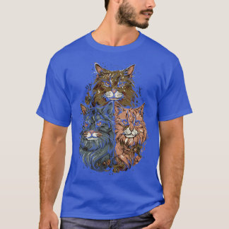 T-shirt Gang de chat de coton du Maine