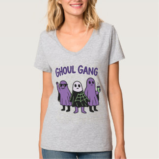 T-shirt Gang de goules Équipe de fantômes mignons Café Hal