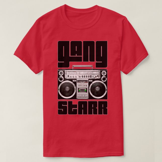 T-shirt Gang Starr Original Rétro Fan Art Design (Design devant)
