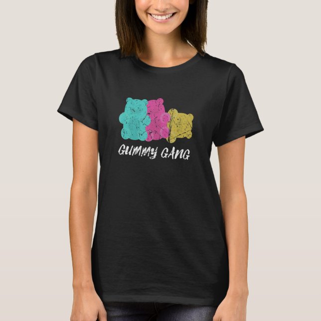 T-shirt Gangs de Gummy doux Gummies Candy Ours (Devant)