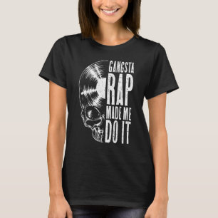T-shirt Gangsta Rap M'A Fait Faire Vinyl Record Gothique S
