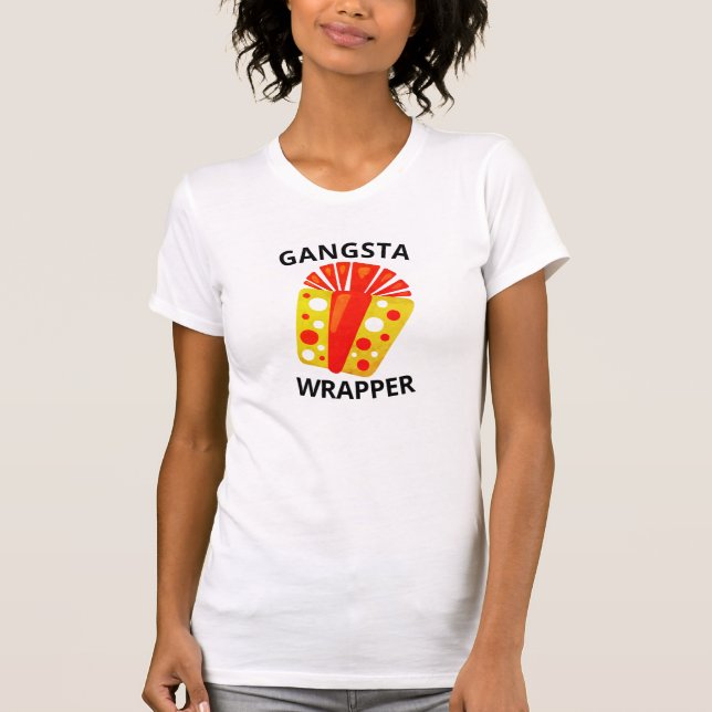 T-shirt Gangsta Rap meme Drôle Rapper Wordplay Cadeau Wrap (Devant)
