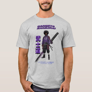 T-shirt Gangsta Samurai - Afro Street Fighter Anime Manga