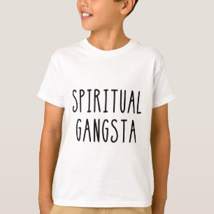 T-shirt Gangsta spirituel de yoga drôle de Yogi pour homme