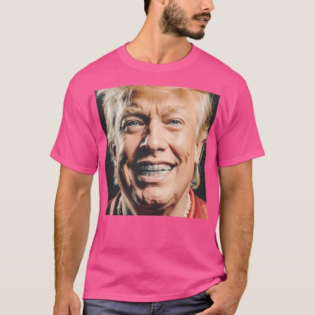 T-shirt Gangsta Trump (Devant)