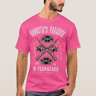 T-shirt Gangstas Paradise Hip hop Vintage T Chemise Rap Mu