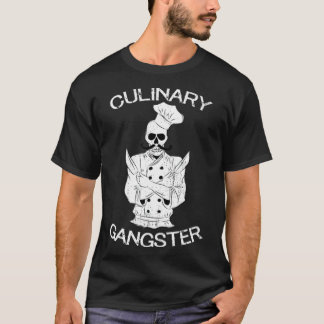 T-shirt Gangster culinaire Chef garçons d'anniversaire gri