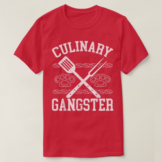 T-shirt Gangster culinaire Cuisine Chef Casquette Proud Co (Design devant)