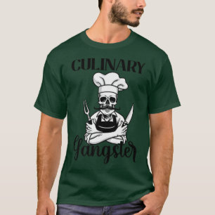 T-shirt gangster culinaire drôle restaurant cuisinier chef