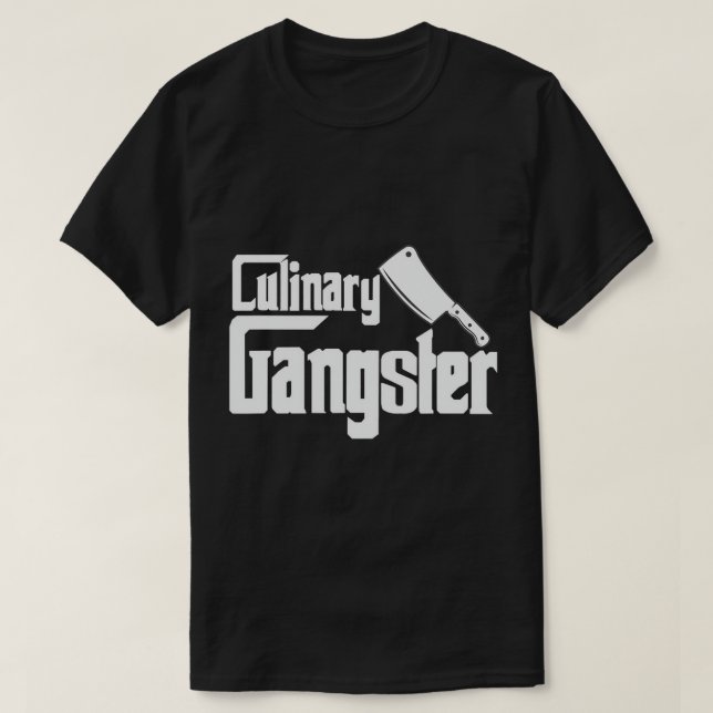 T-shirt Gangster culinaire Funny Restaurant Cuisinier Chef (Design devant)