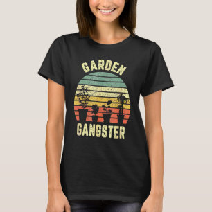 T-shirt Gangster du jardin Rétro Vintage Jardinage Jardini