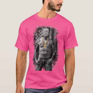 T-shirt Gangster patriotique anti-libéral pro-Trump Républ