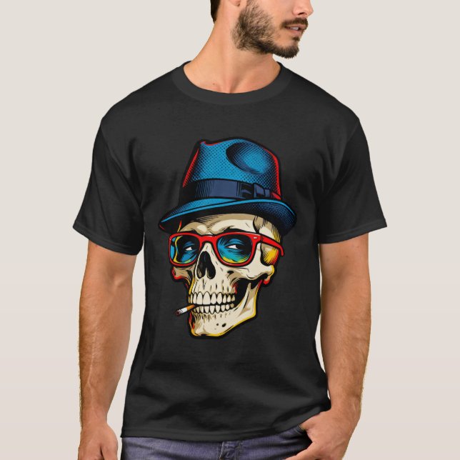 T-shirt Gangster Skully (Devant)