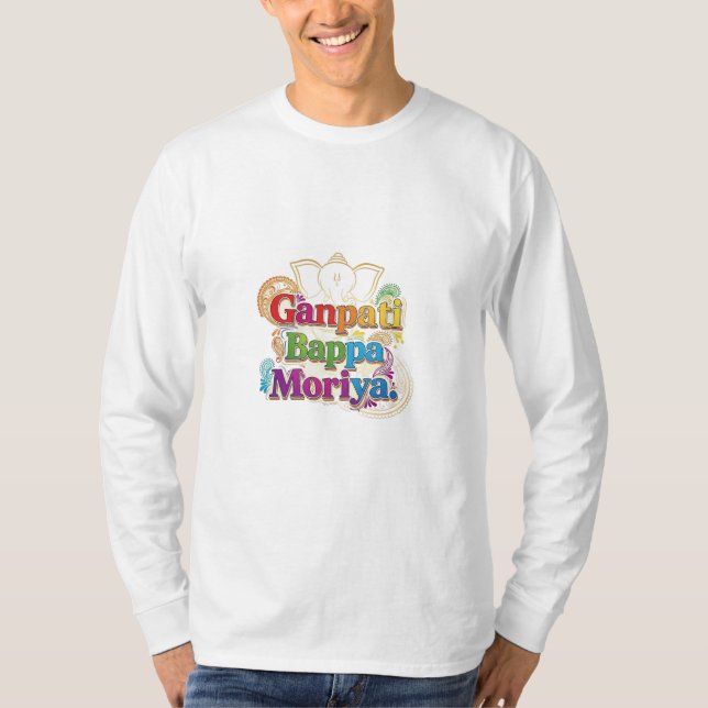 T-shirt Ganpatio bappa morya (Devant)