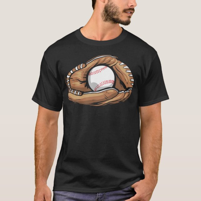 T-shirt Gant de baseball avec baseball amérique baseball p (Devant)