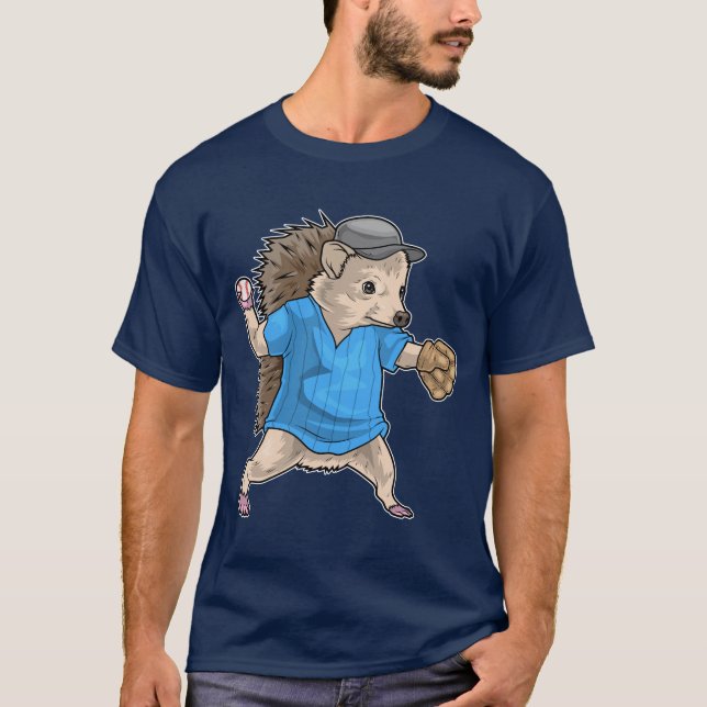 T-shirt Gant de baseball de Hedgehog (Devant)