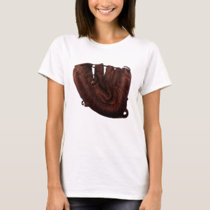 T-shirt Gant de baseball en cuir antique de sport vintage