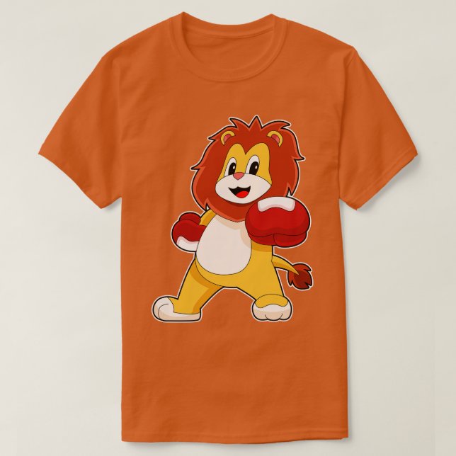 T-shirt Gant de boxe Boxeur Lion Boxe (Design devant)