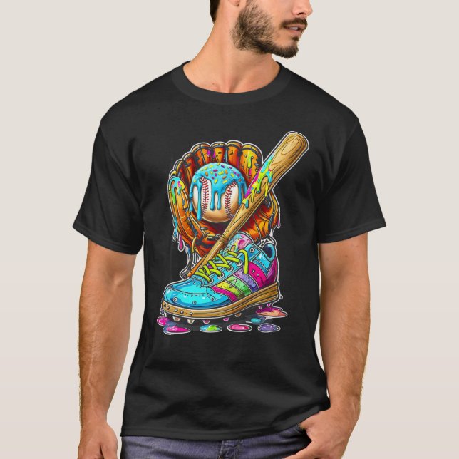 T-shirt Gant de Drip de Glace Crème Bysebyll Stuff Softbyl (Devant)