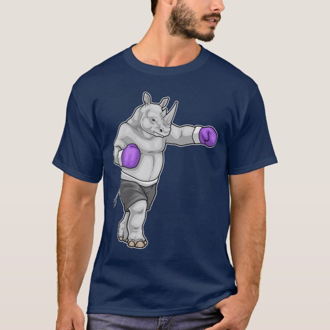 T-shirt Gants de boxe Boxeur Rhino Boxe (Devant)