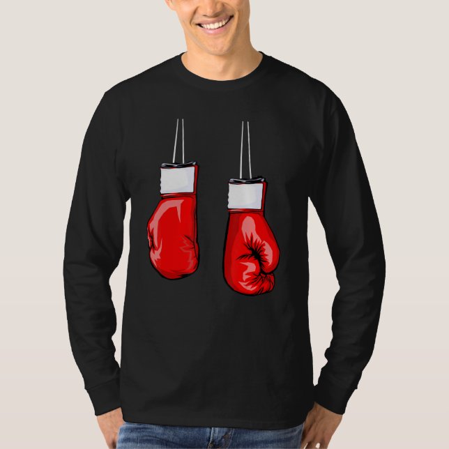 T-shirt Gants De Boxe cool Pour Boxer Combattez Hommes Fem (Devant)