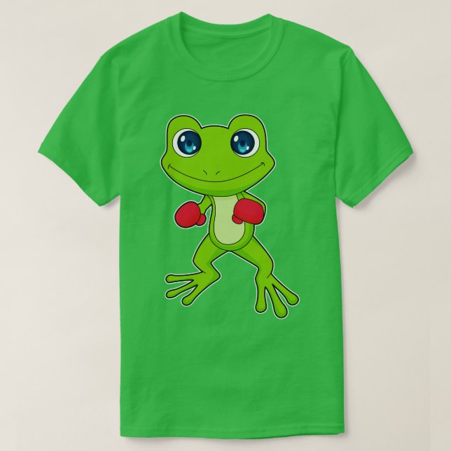 T-shirt Gants de boxe de grenouille (Design devant)