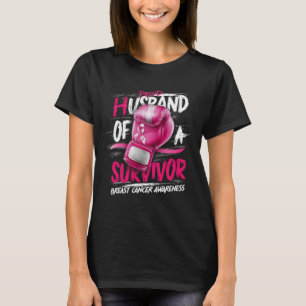 T-shirt Gants De Boxe Fier Mari D'Un Survivant Breast C