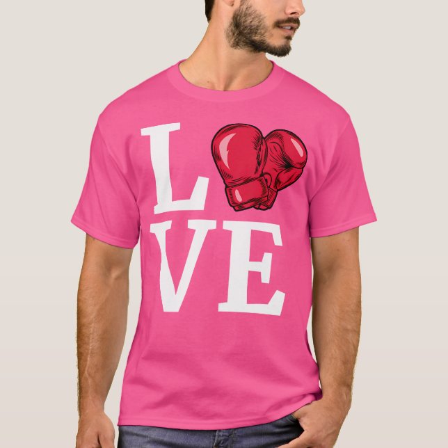 T-shirt Gants de boxe 'I Love Boxing' Boxer (Devant)