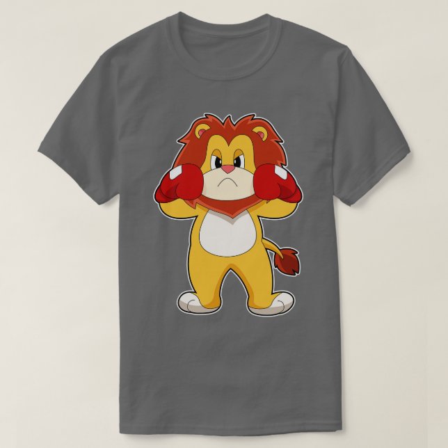T-shirt Gants de boxe Lion (Design devant)