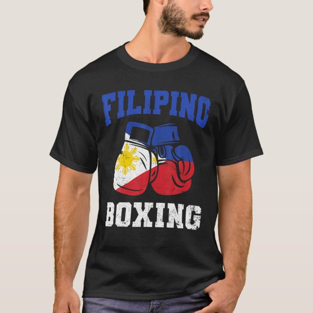 T-shirt Gants de boxe philippins Philippines Pride Cadeaux (Devant)
