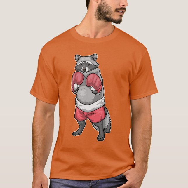 T-shirt Gants de boxe racoon Boxer Boxe (Devant)