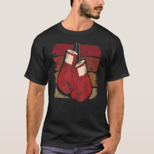 T-shirt Gants de boxe rétro Boxe Kickboxing Ventilateur de