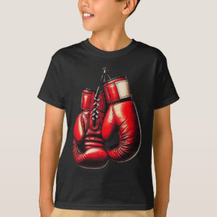 T-shirt Gants de boxe Rouge Boxe Sport Boxeur Kickboxing