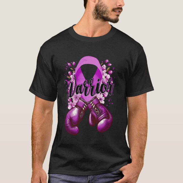 T-shirt Gants de boxe Warrior Sensibilisation à la violenc (Devant)