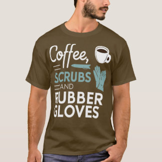 T-shirt Gants de café et gants en caoutchouc