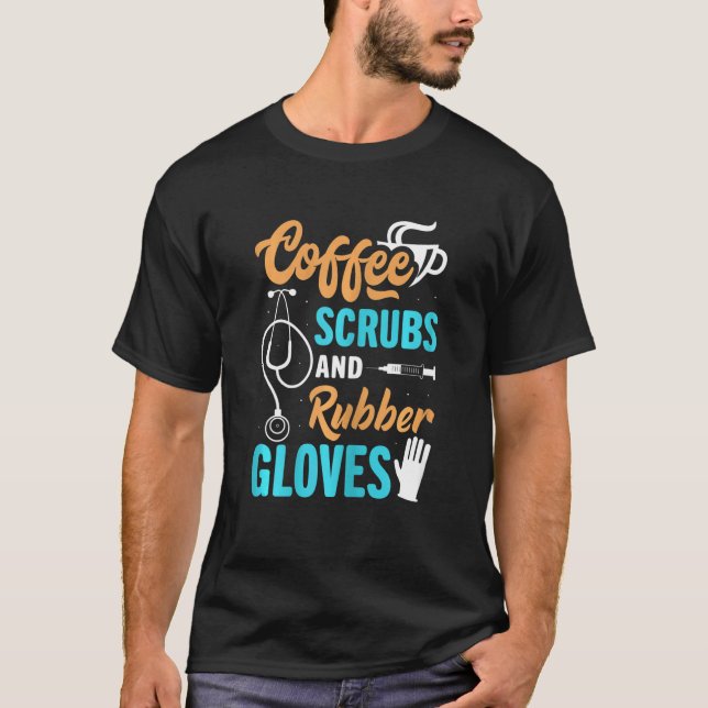 T-shirt Gants De Café Et Gants En Caoutchouc Pour Femmes N (Devant)