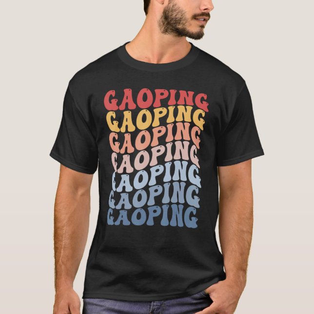 T-shirt Gaoping City Groovy Retro (Devant)