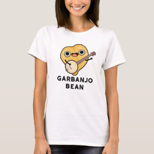 T-shirt Gar-banjo Bean Cute Garbanzo Banjo Pun