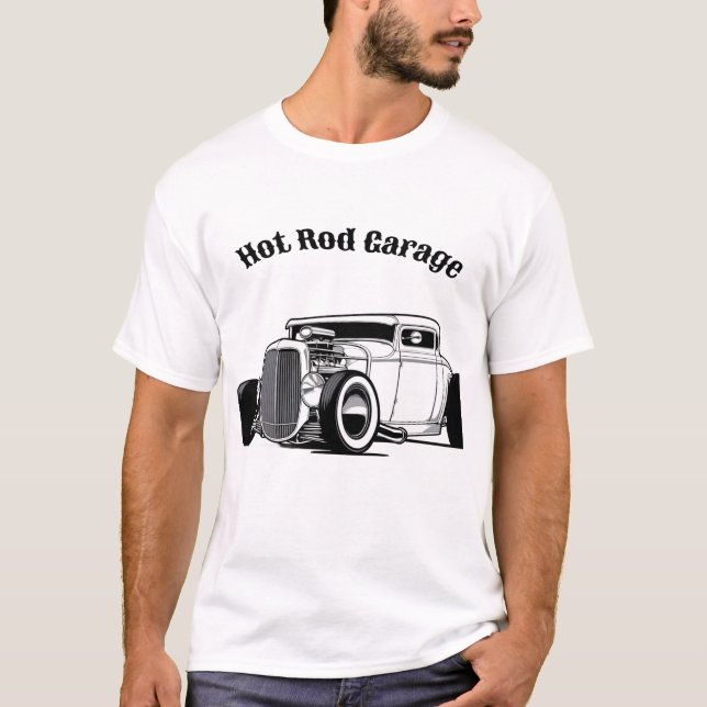 T-shirt Garage à bâton chaud (Devant)