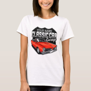 T-shirt Garage de voiture classique personnalisé 1966 GTO