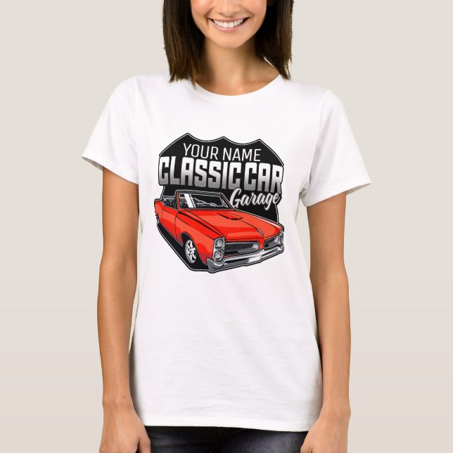 T-shirt Garage GTO classique personnalisé 1966 (Devant)