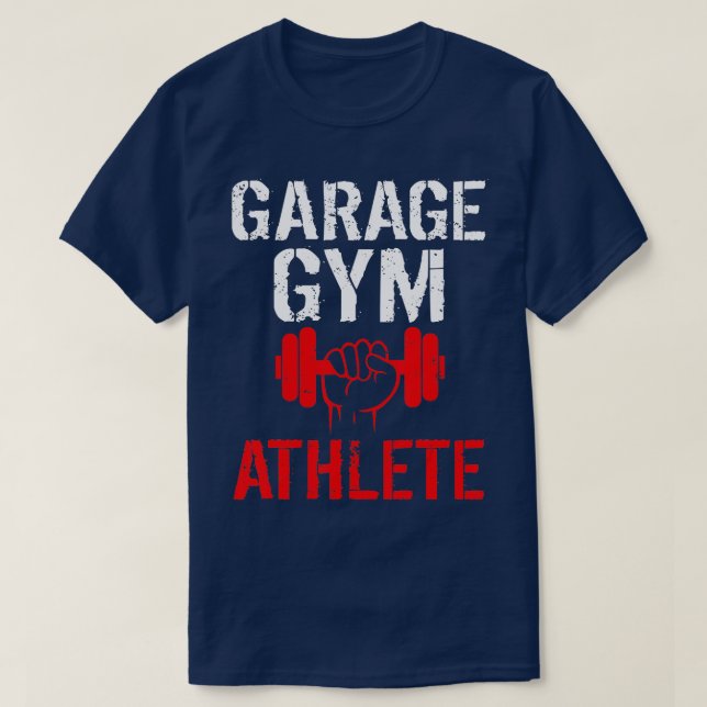 T-shirt Garage Gym Athlète pour haltère (Design devant)