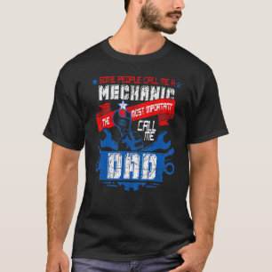 T-shirt Garage Hommes Mécanicien Papa Certaines Personnes