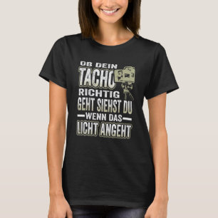 T-shirt Garage Mobile Tachymètre Flash Raser Mécanicien Au