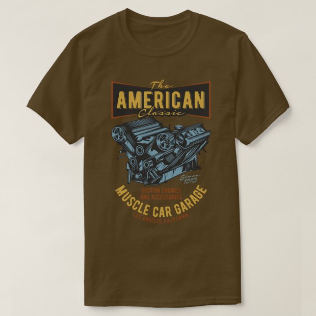 T-shirt Garage musculaire (Design devant)