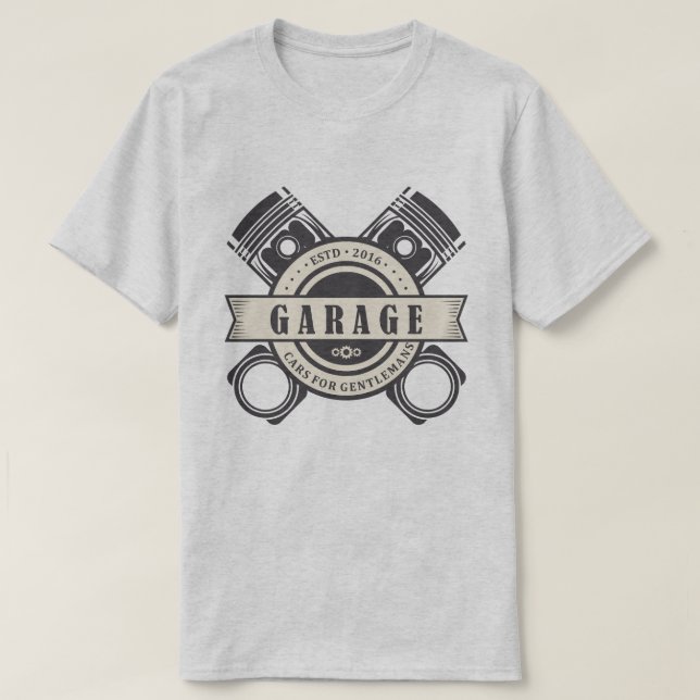 T-shirt Garage rétro (Design devant)