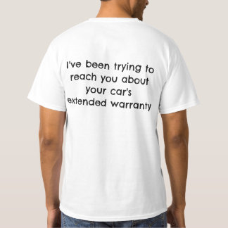 T-shirt Garantie de la voiture