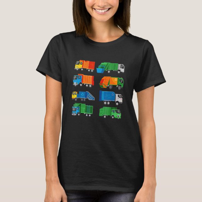 T-shirt Garbage Camion Déchets Costume de séparation Enfan (Devant)