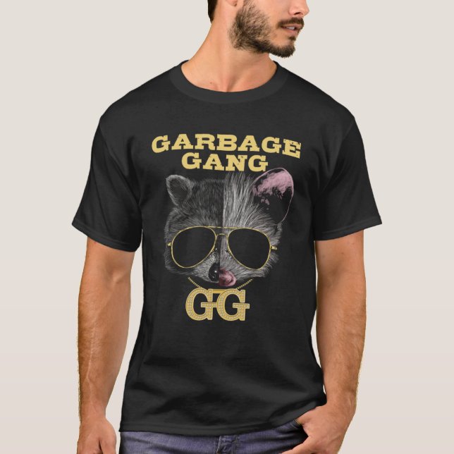 T-shirt Garbage Gang Possum Animals Opossum Animal Raccoon (Devant)