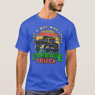 T-shirt Garbage Sourire Camion Garçon Amour Recyclage jour